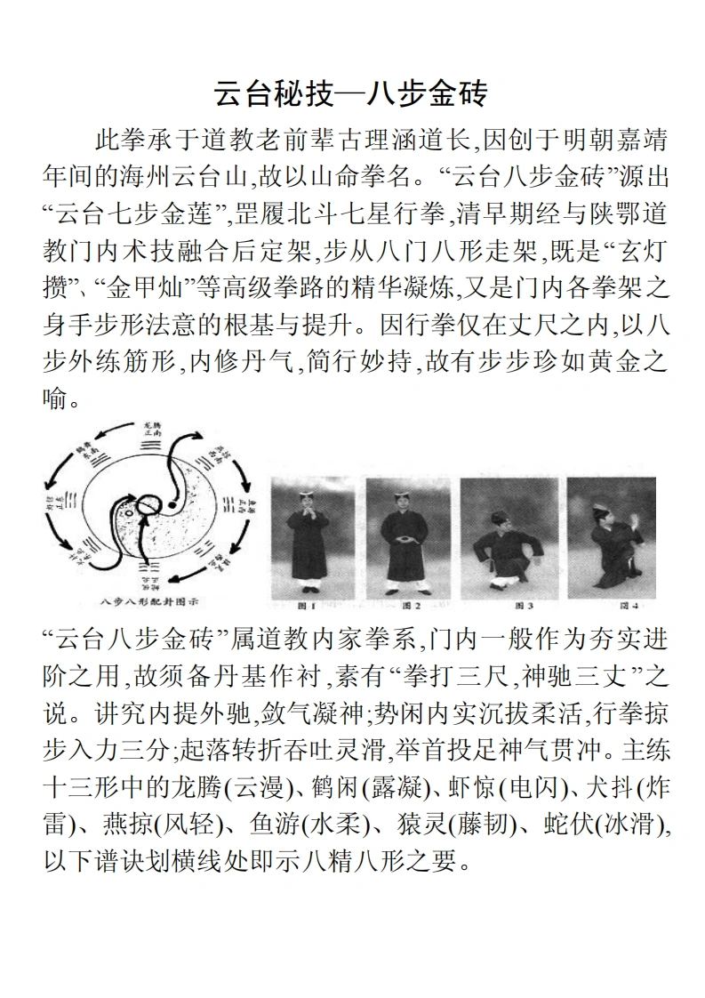 《云台秘技——八步金砖》佚名-四书格