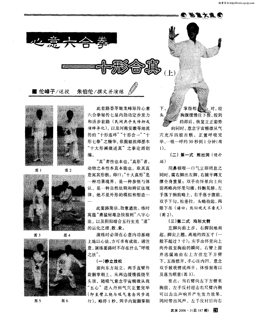 《心意六合拳——十形合真》朱伯伦-四书格