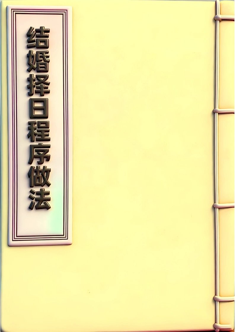 《结婚择日程序做法》彩版69p第55页模糊-四书格