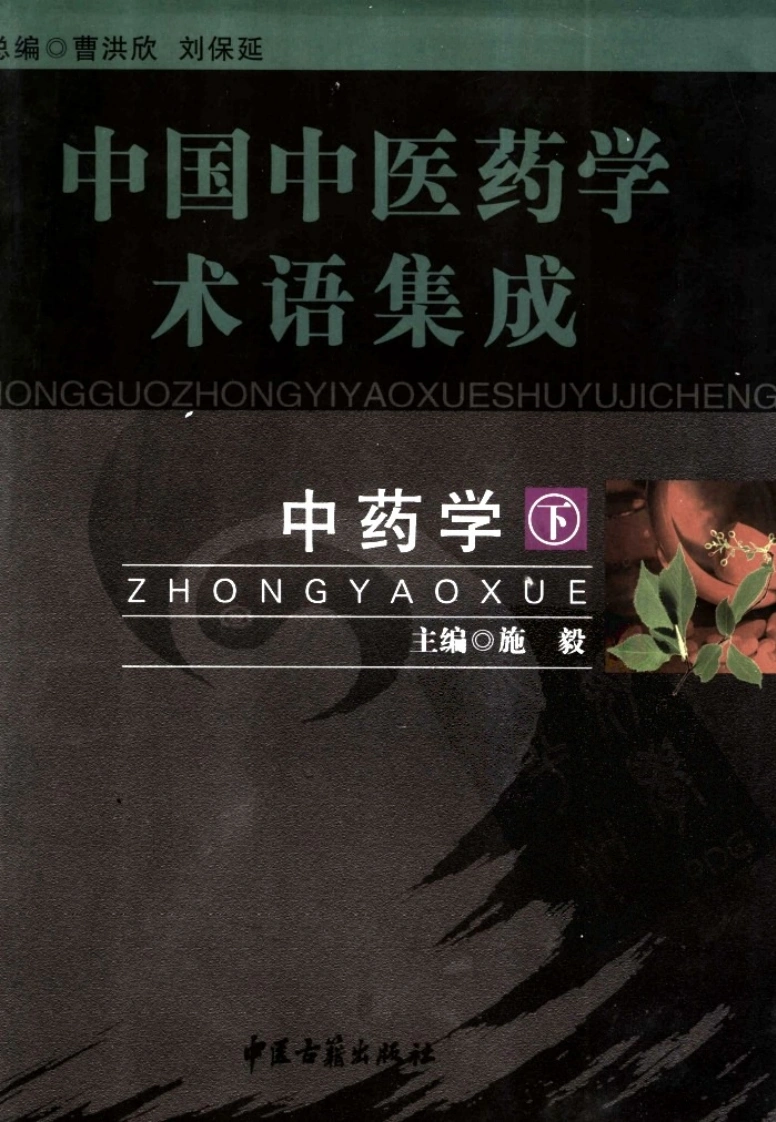 中国中医药学术语集成：中药学（下册）（高清版）-四书格