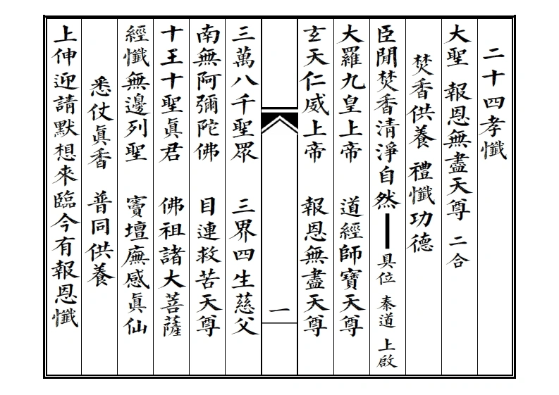 二十四孝忏-四书格