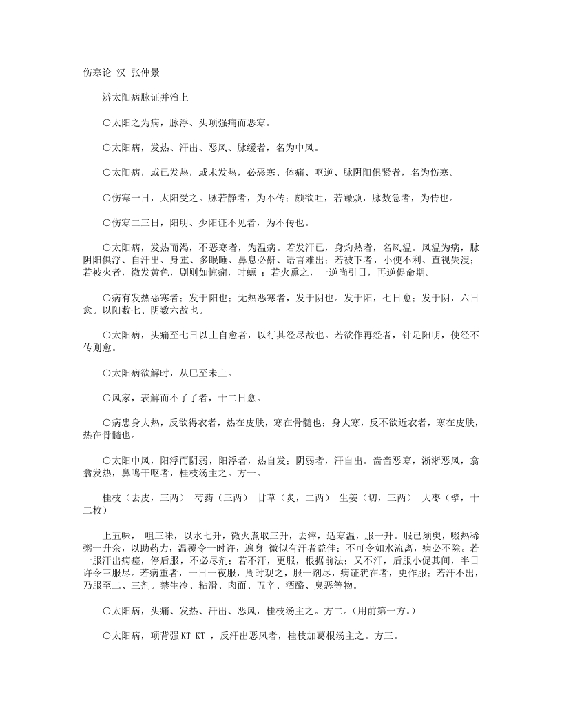 伤寒论