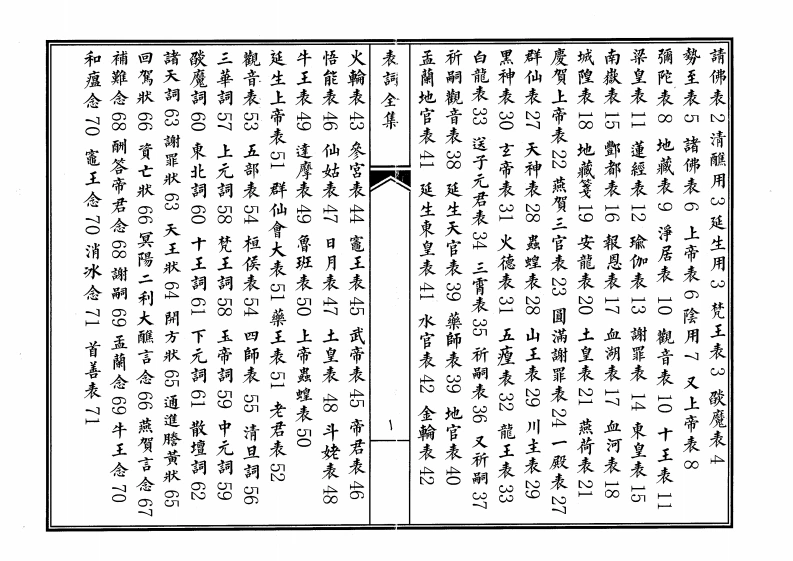 佛教表词-四书格