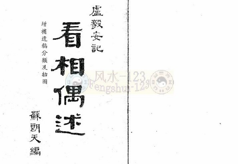 卢毅安_看相偶述