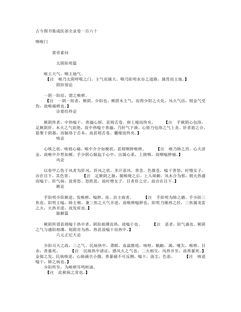 咽喉门