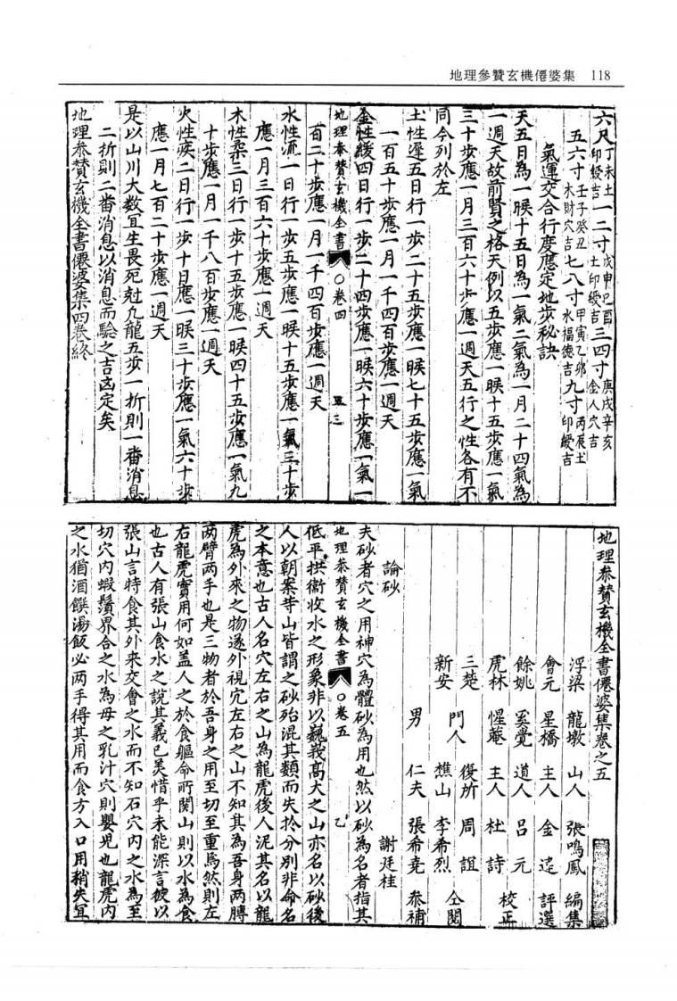 地理参赞玄机仙婆集卷五卷八-四书格
