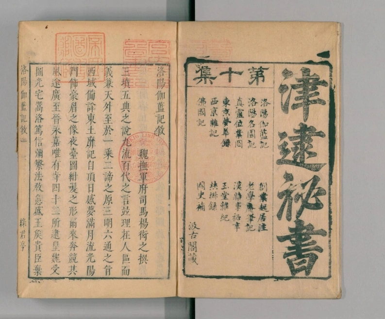 洛阳伽蓝记.五卷.杨炫之撰.明末汲古阁津逮秘书刻本-四书格