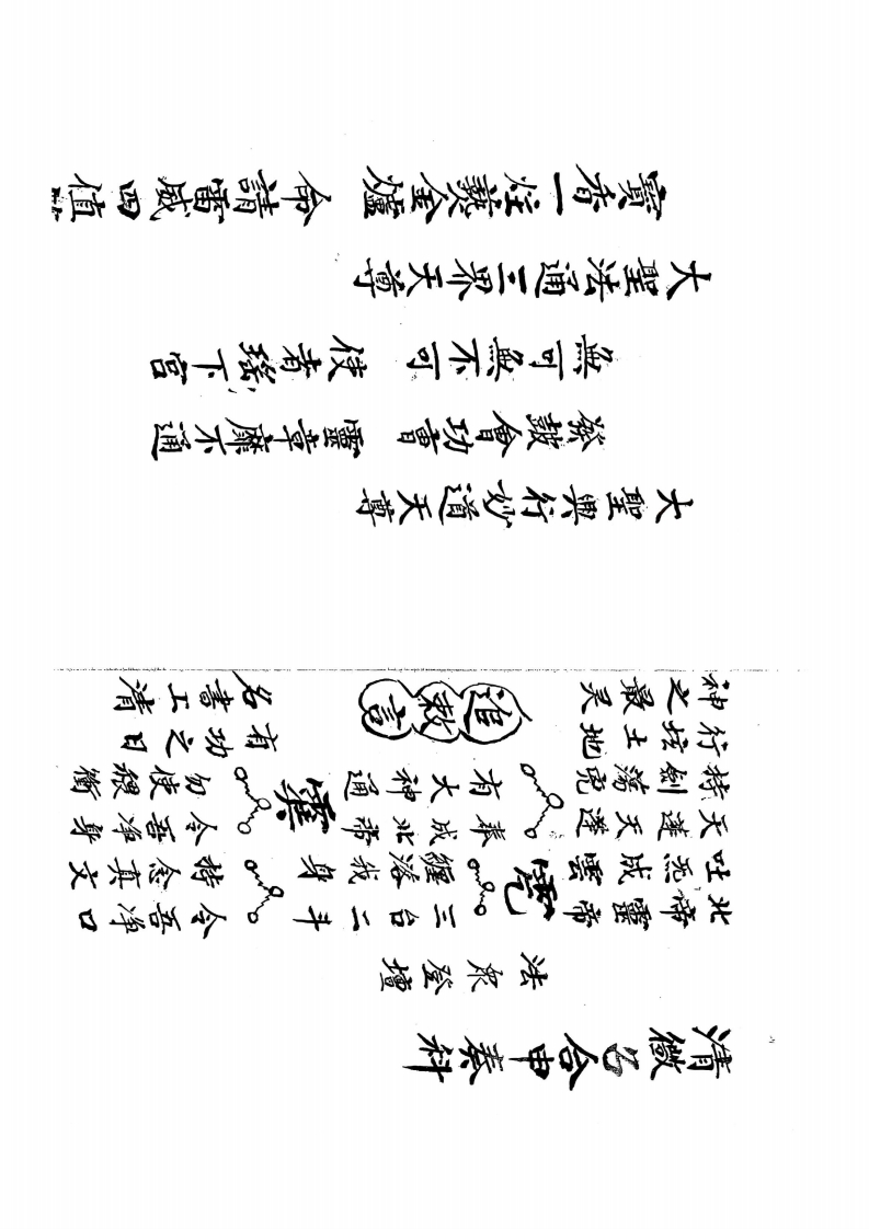 清微召合申奏科-四书格