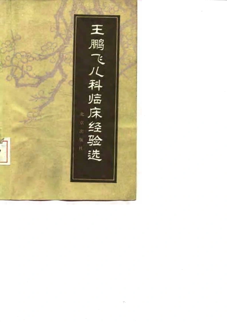 王鹏飞儿科临床经验选-四书格