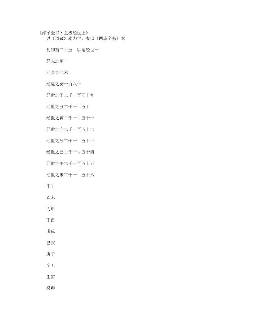 皇极经世-宋-邵雍