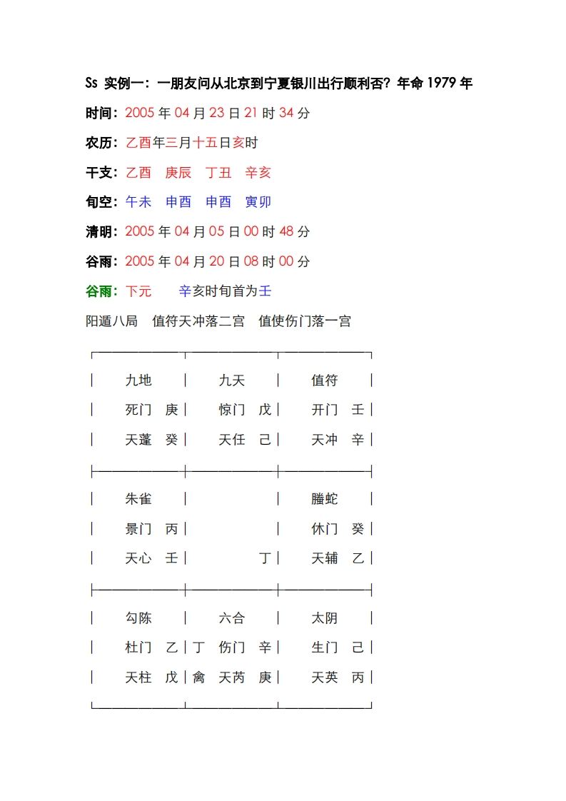 蔡炳丁-奇门命理实例讲解