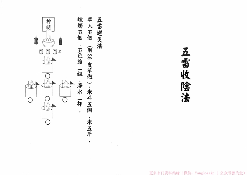 闾山五雷收阴法-四书格