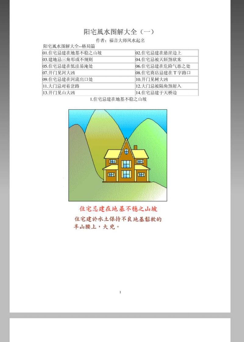 阳宅风水图解大全