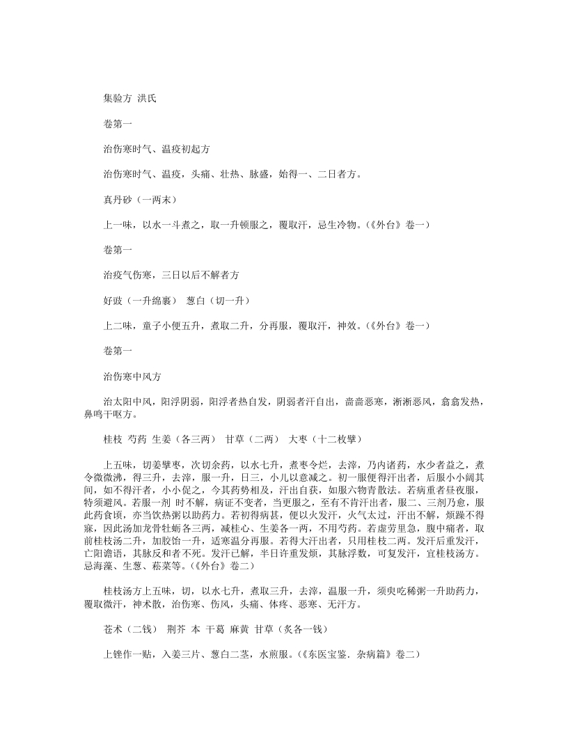 集验方