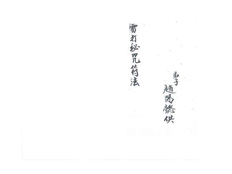 雷打秘咒符法-25页-四书格
